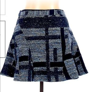 Derek Lam Crosby 10 blue mini skirt